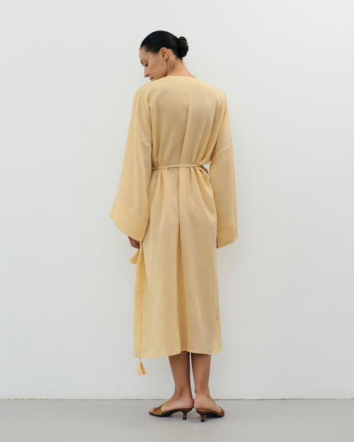 Aura Kimono-Dress in Sand