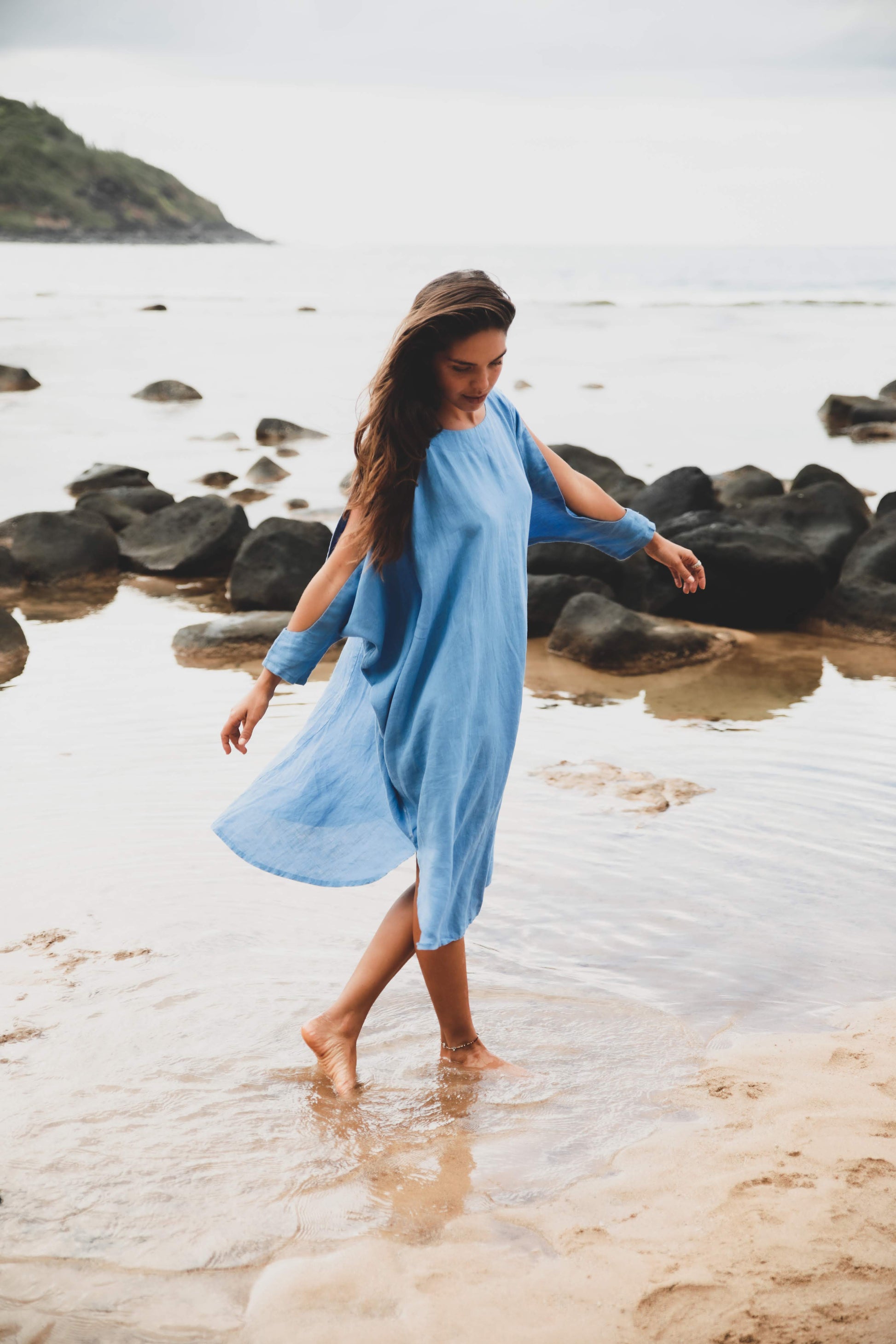 Malaa Linen Dress