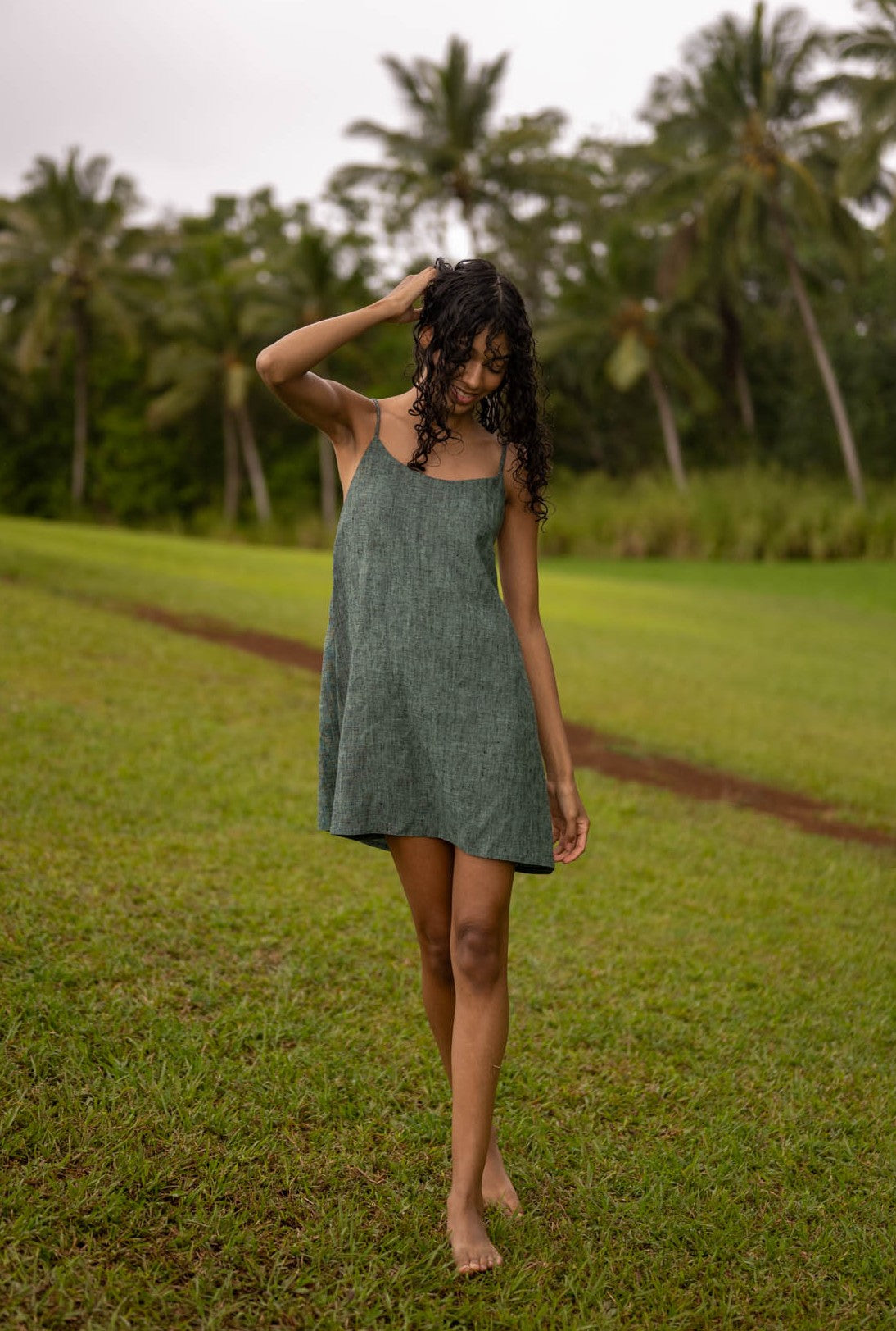 Kamla Linen Mini Dress