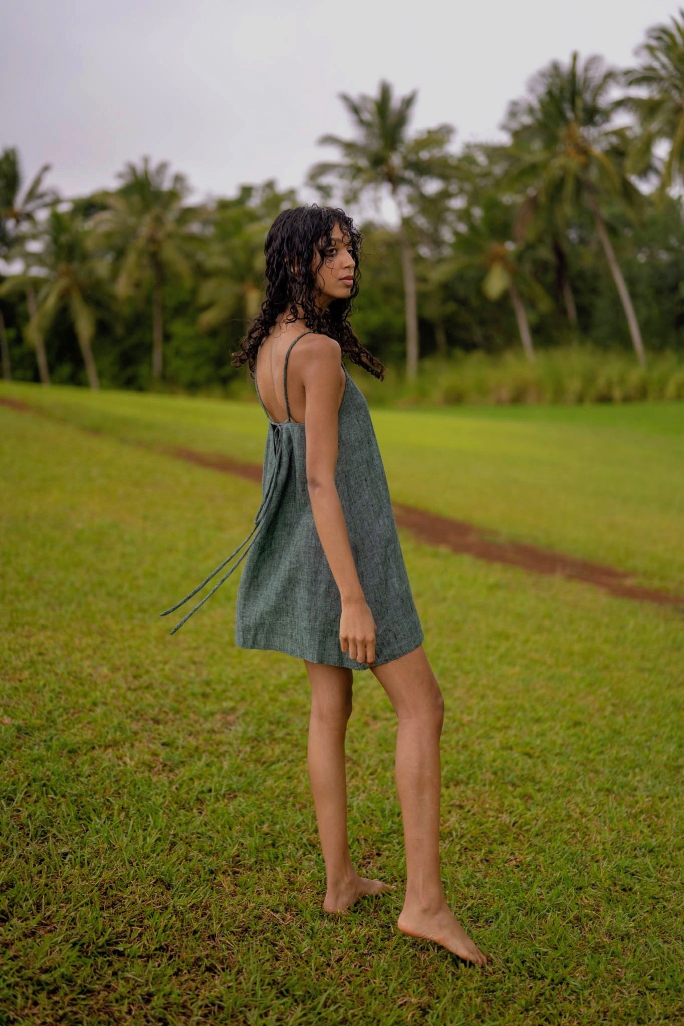 Kamla Linen Mini Dress