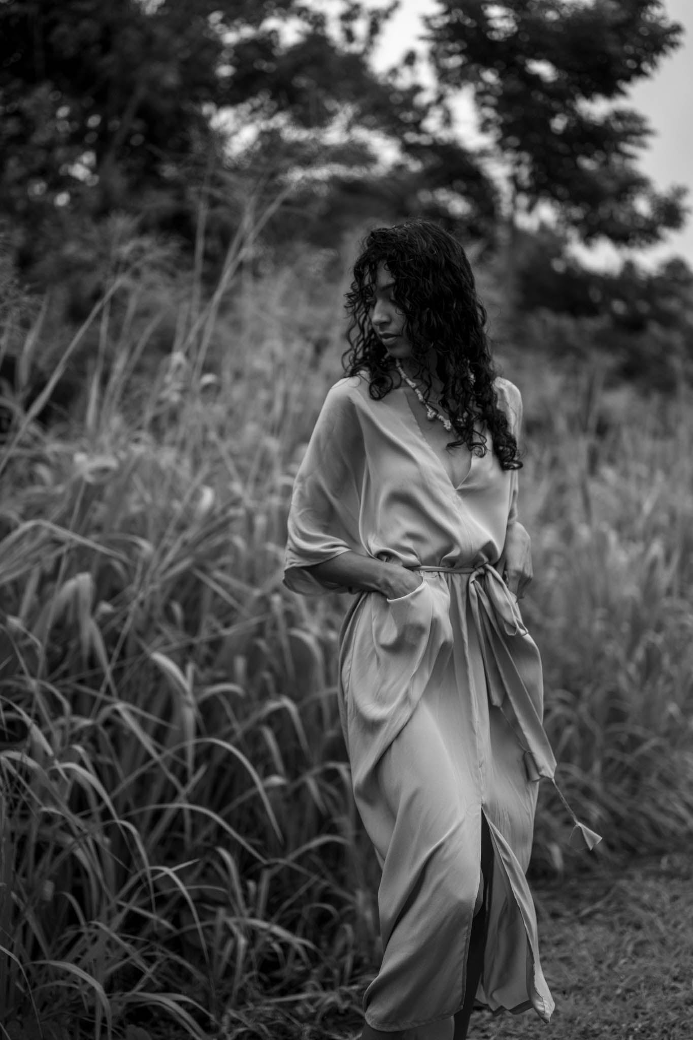 Lotus Silk Caftan