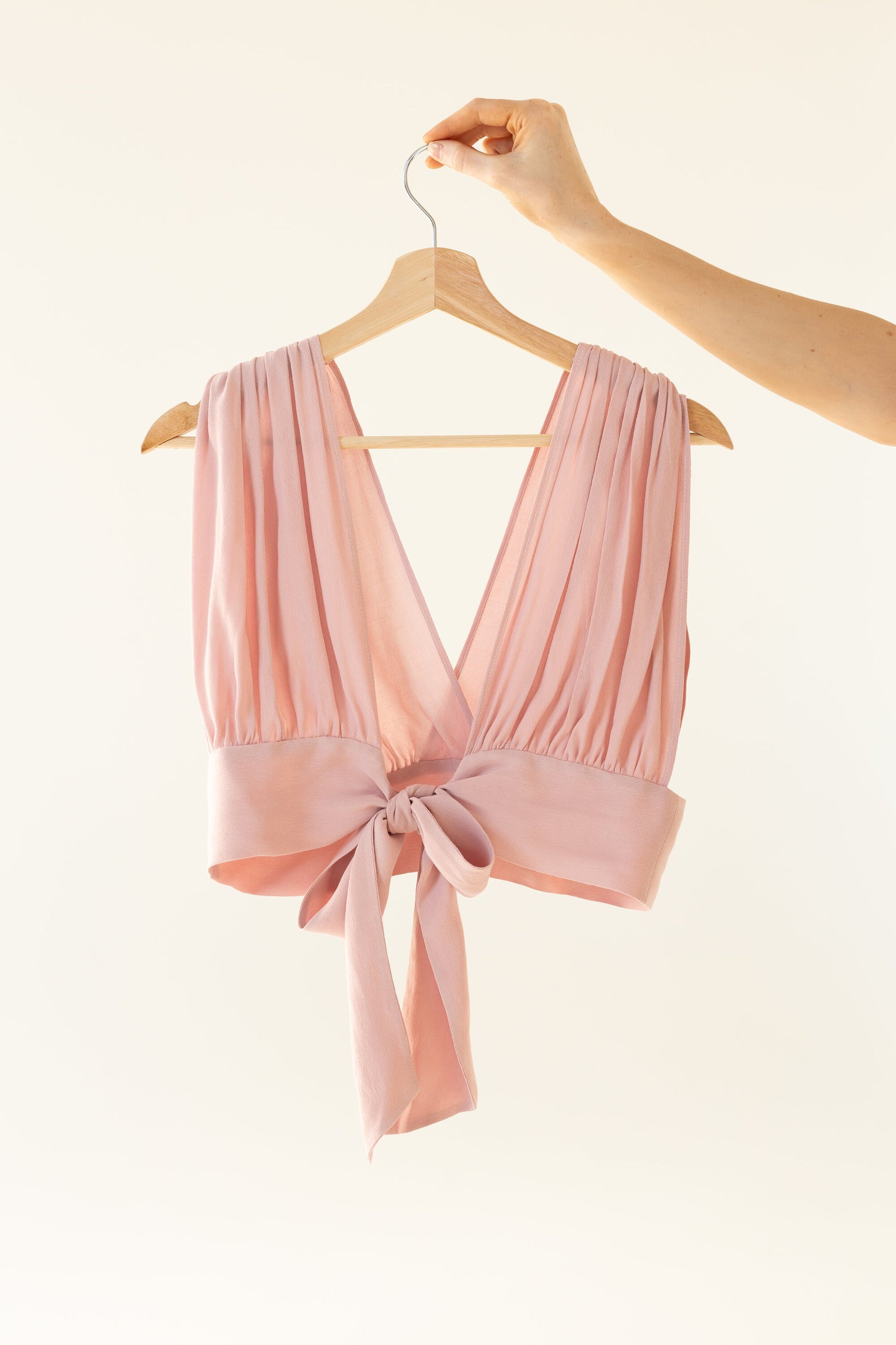 Agniya Top in Dust Pink