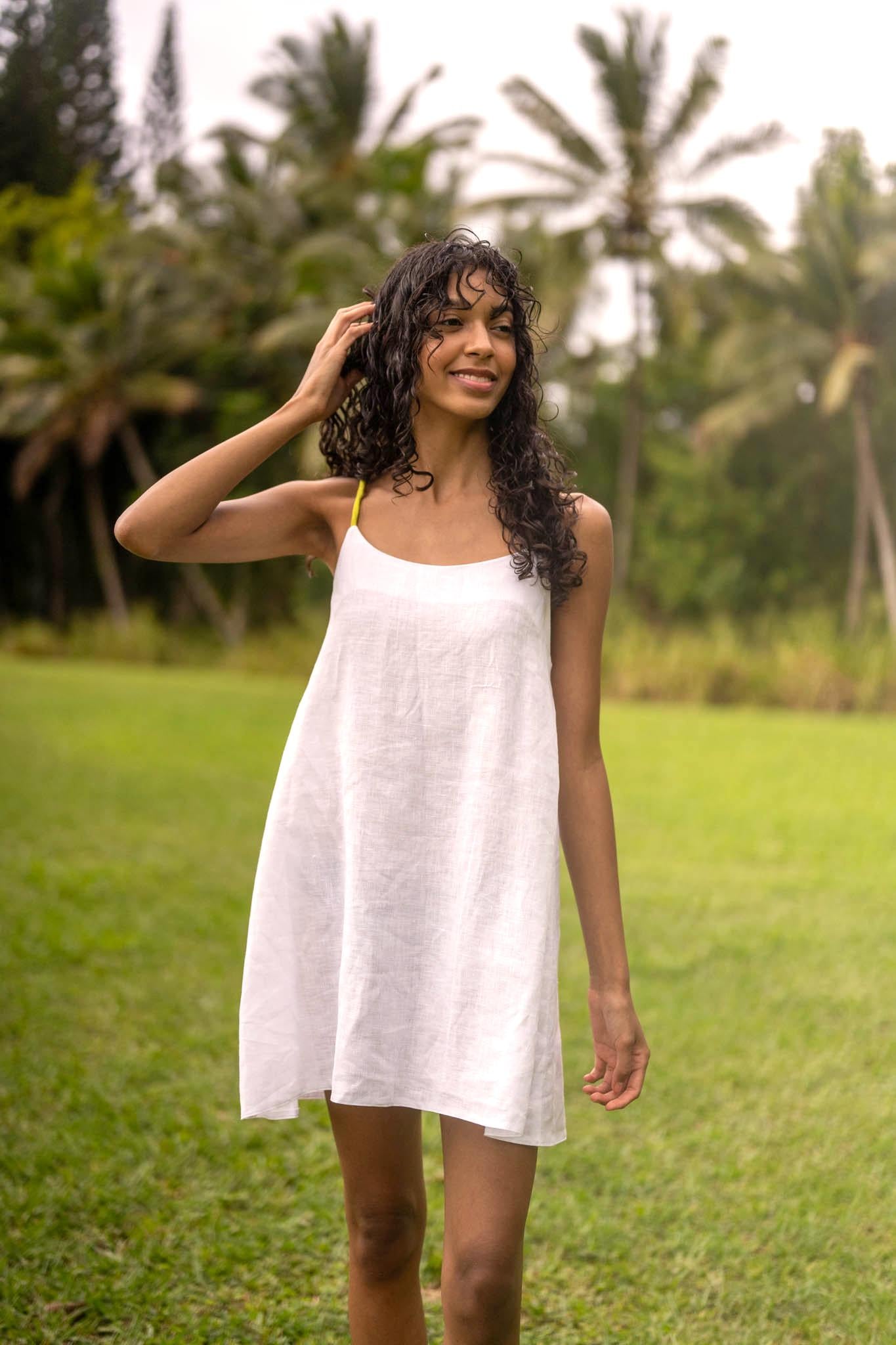 Kamla Linen Mini Dress