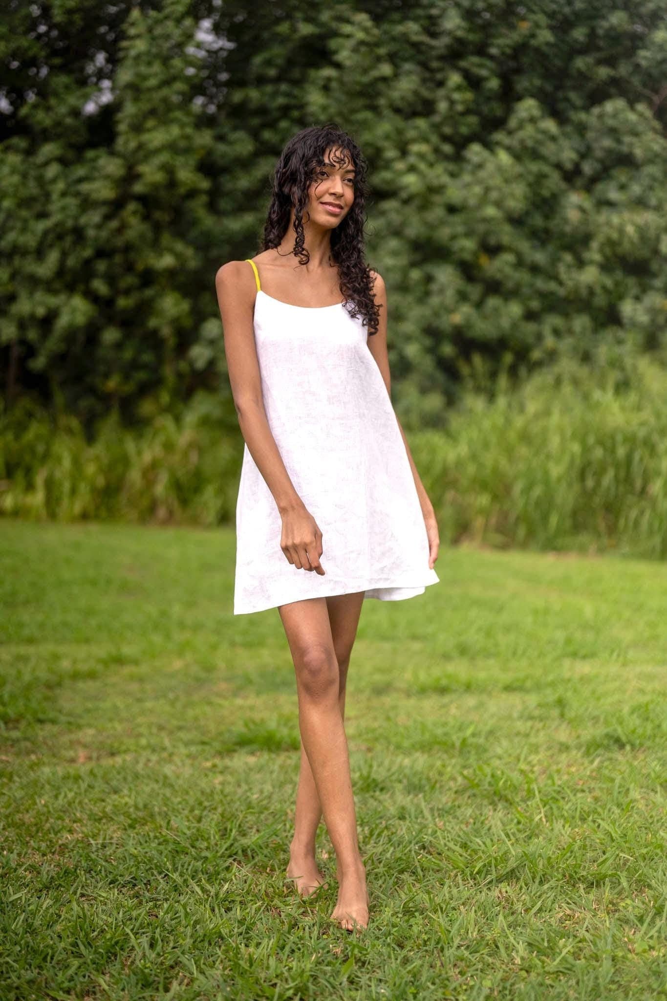 Kamla Linen Mini Dress