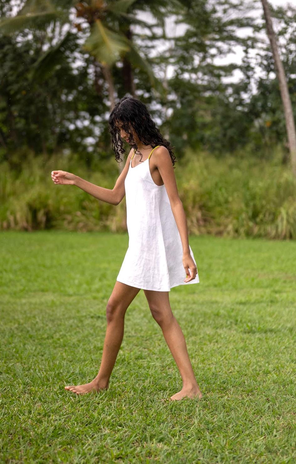 Kamla Linen Mini Dress