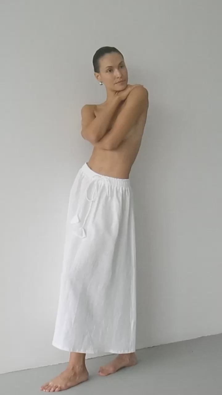 Origami Linen Skirt